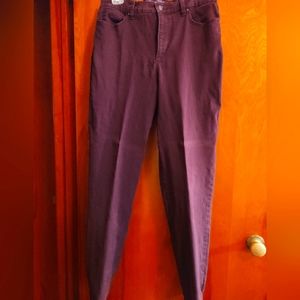 Burgundy jeans. Gloria Vanderbilt. Women's 12.
